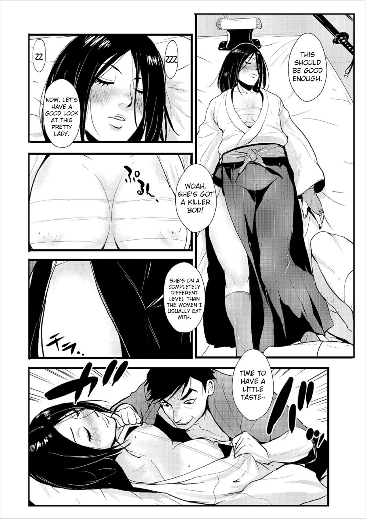 Hentai Manga Comic-Knocked Up Samurai 02: The Post Town and the Ronin, Tied and Teased-Read-10